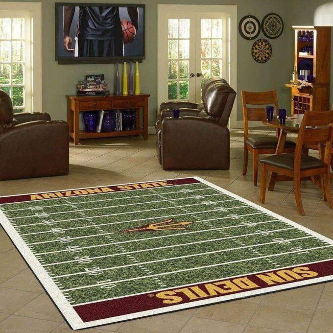 Arizona State Sun Devils Home Field Rug Living Room Floor Decor Fan Gifts