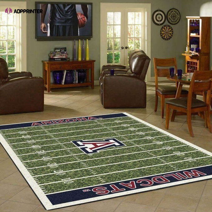 Arizona Wildcats Home Field Rug Living Room Floor Decor Fan Gifts