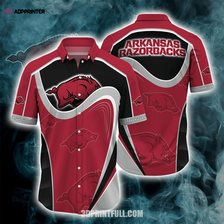 Arkansas Razorbacks 3D Hawaiian Shirt For men Arkansas Razorbacks 3D Hawaiian Shirt For men