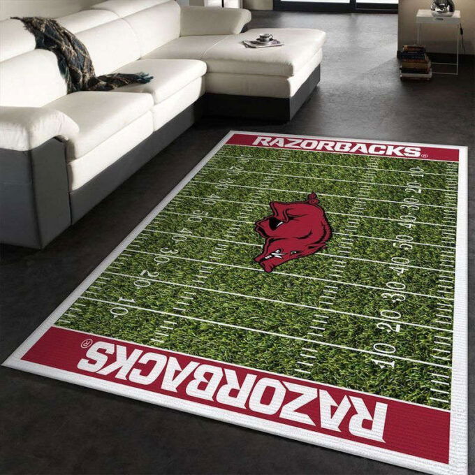 Arkansas Razorbacks Home Field Rug Living Room Floor Decor Fan Gifts