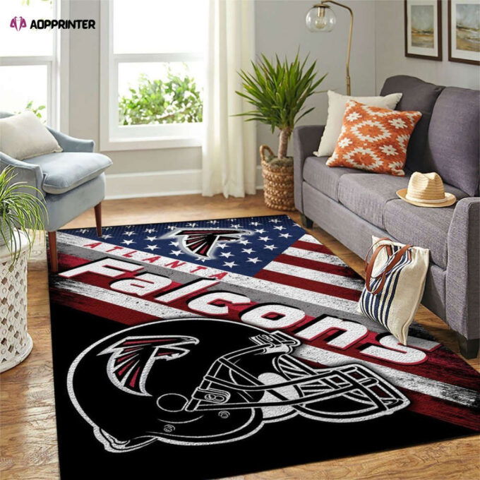 Atlanta Falcons Rug Living Room Floor Decor Fan Gifts