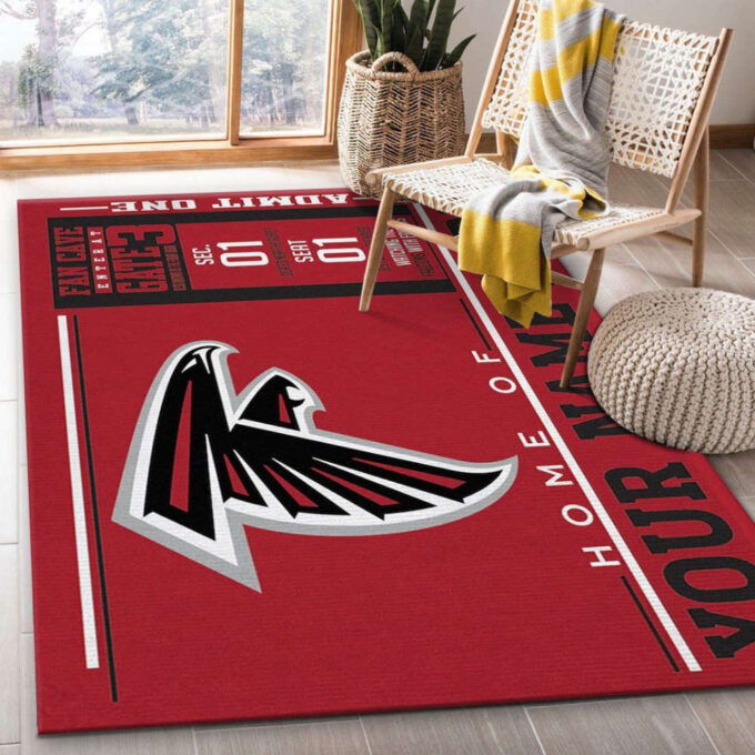 Atlanta Falcons Rug Living Room Floor Decor Fan Gifts