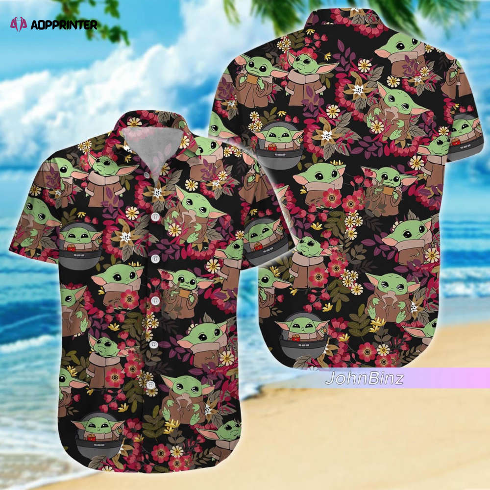 Cute Grogu Hawaiian Shirt: Baby Yoda Button Shirt & Aloha Shirts for Women – Perfect Vacation Gifts Cute Grogu Hawaiian Shirt: Baby Yoda Button Shirt & Aloha Shirts for Women – Perfect Vacation Gifts