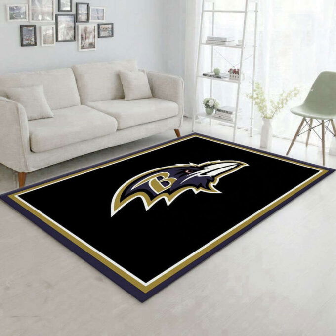 Baltimore Ravens Imperial Spirit Rug Living Room Floor Decor Fan Gifts