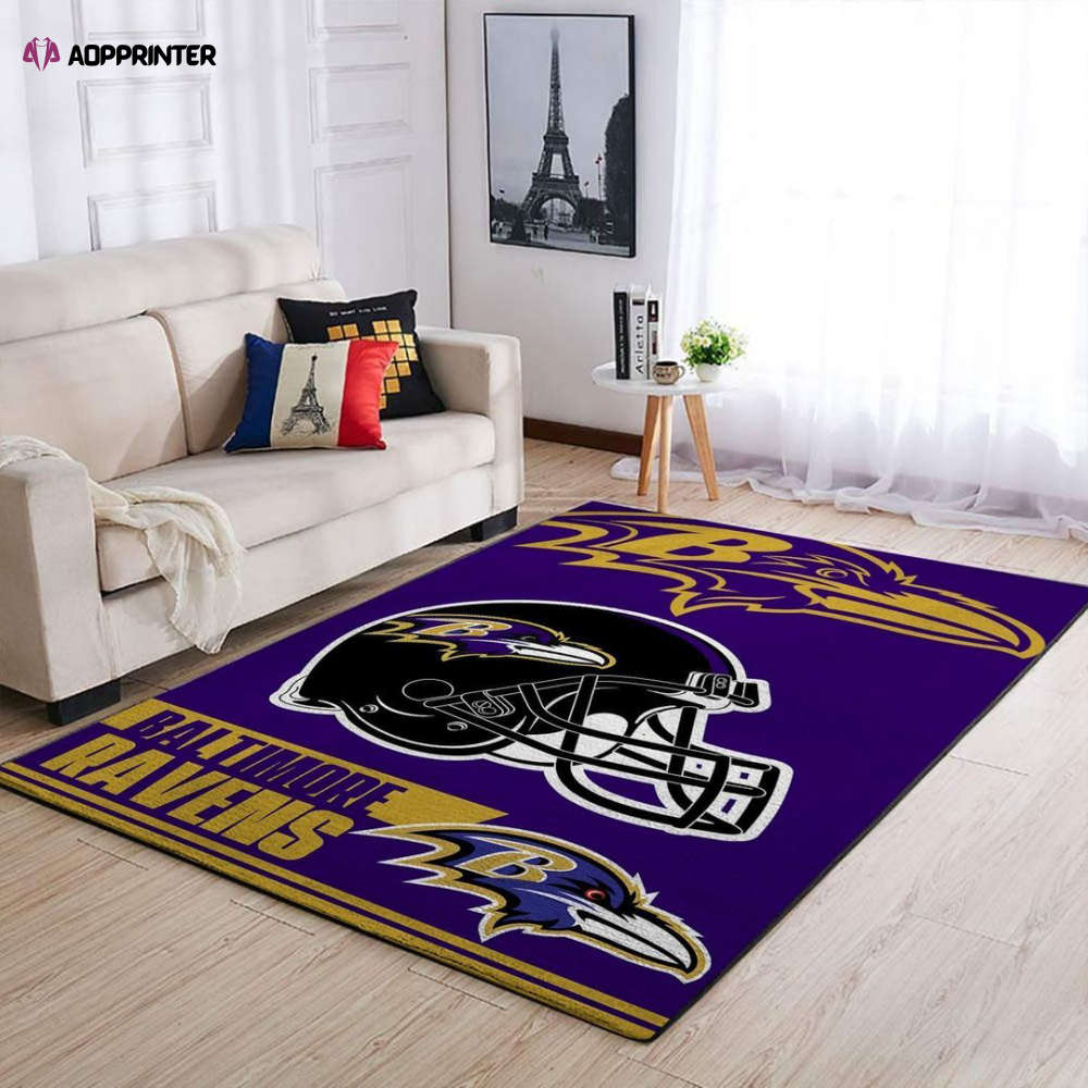 Baltimore Ravens Rug Living Room Floor Decor Fan Gifts Baltimore Ravens Rug Living Room Floor Decor Fan Gifts