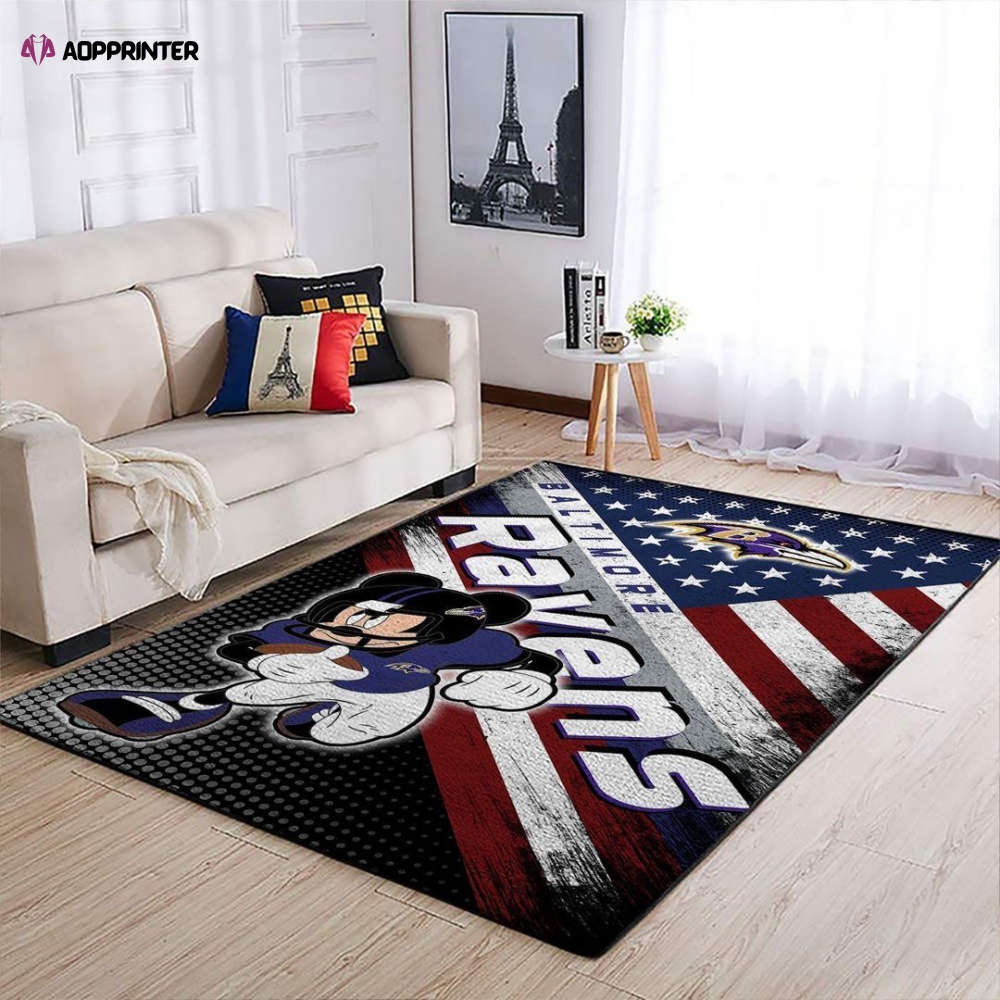 Baltimore Ravens Rug Living Room Floor Decor Fan Gifts Baltimore Ravens Rug Living Room Floor Decor Fan Gifts