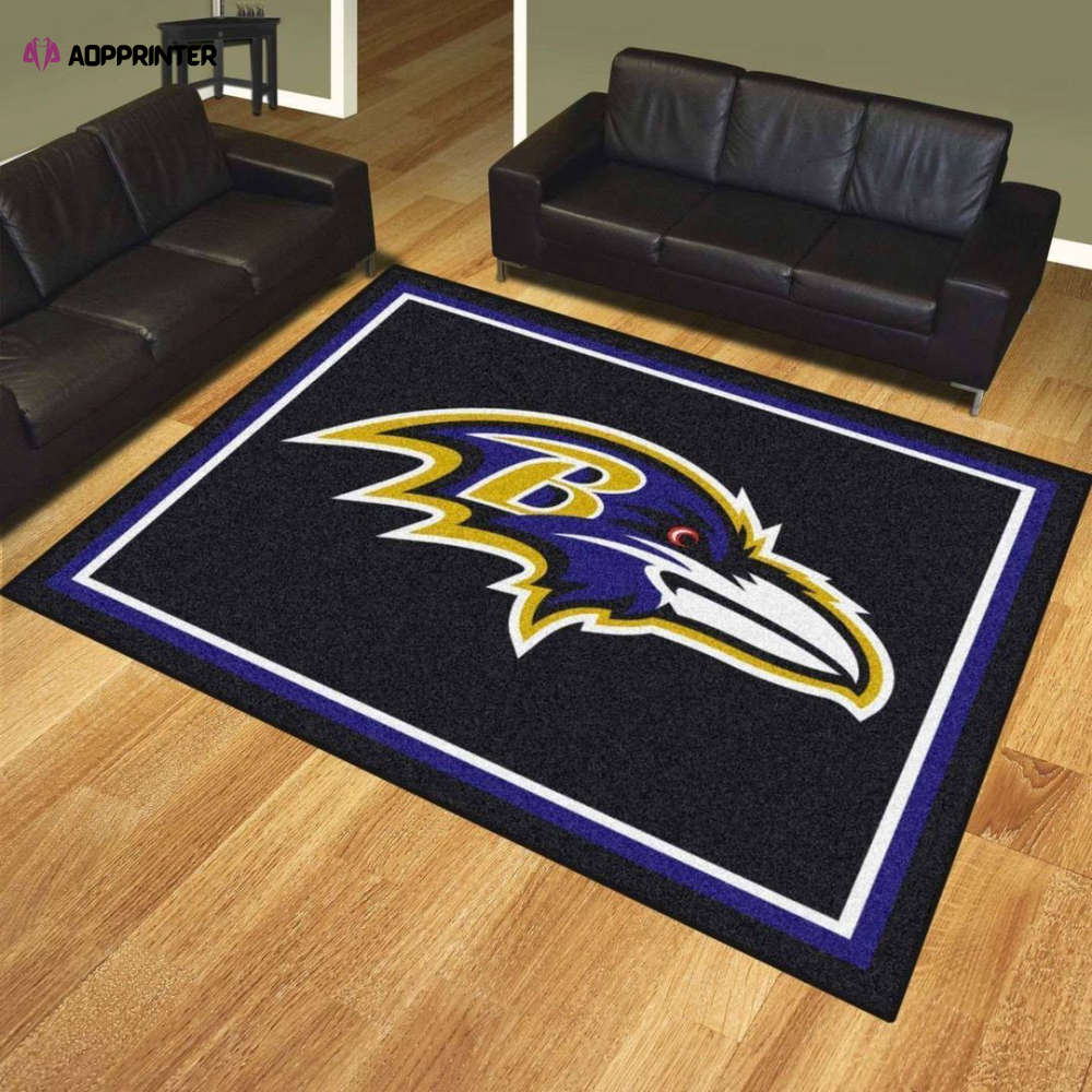 Baltimore Ravens Rug Living Room Floor Decor Fan Gifts Baltimore Ravens Rug Living Room Floor Decor Fan Gifts