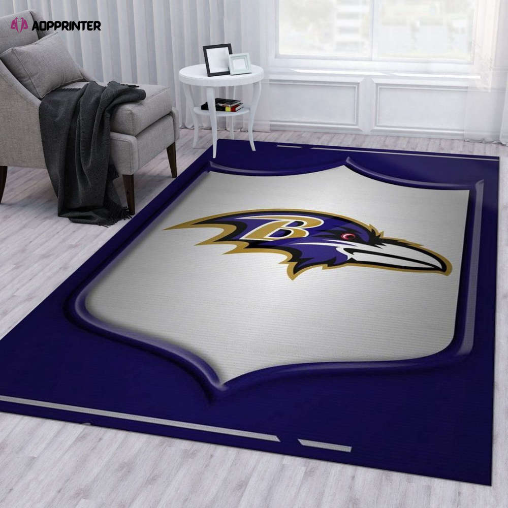 Baltimore Ravens Rug Living Room Floor Decor Fan Gifts Baltimore Ravens Rug Living Room Floor Decor Fan Gifts