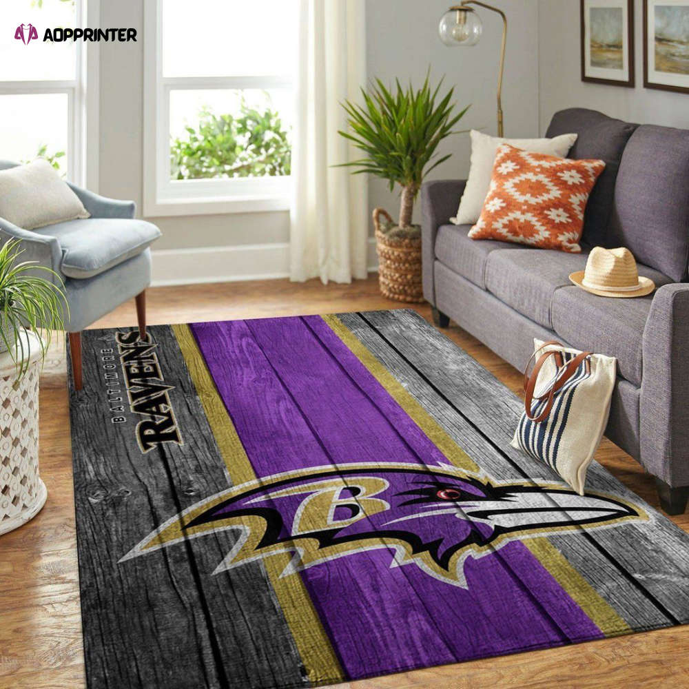 Baltimore Ravens Rug Living Room Floor Decor Fan Gifts Baltimore Ravens Rug Living Room Floor Decor Fan Gifts