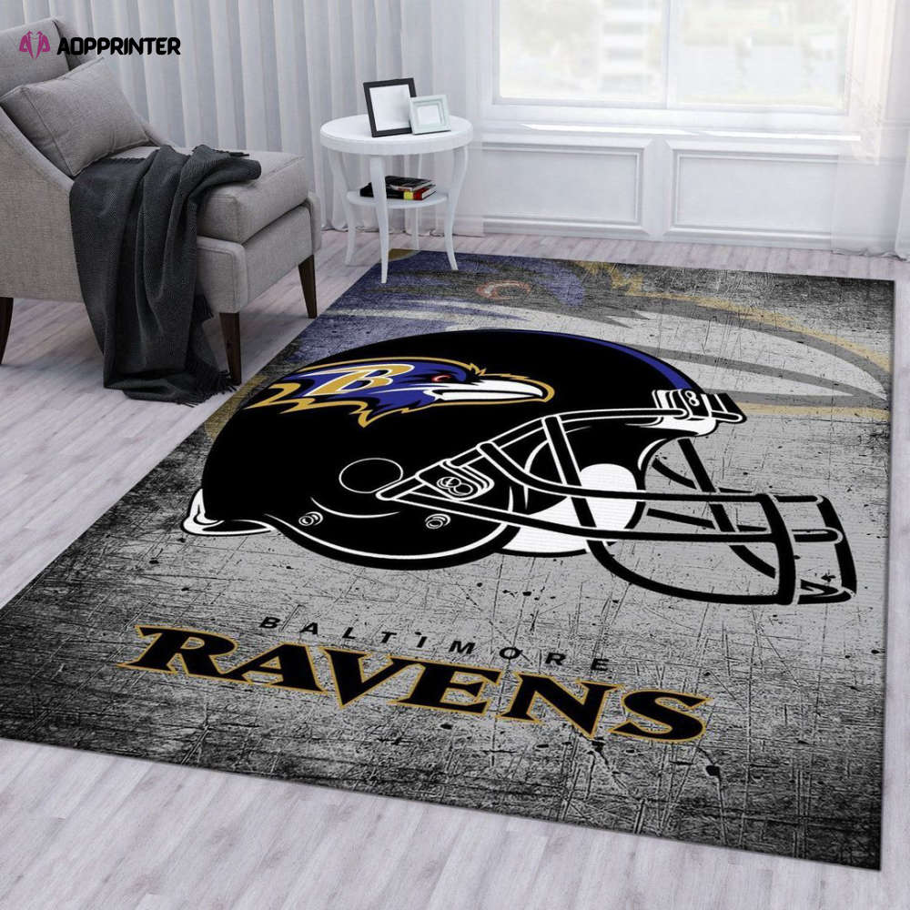 Baltimore Ravens Rug Living Room Floor Decor Fan Gifts Baltimore Ravens Rug Living Room Floor Decor Fan Gifts