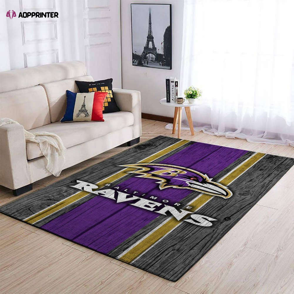 Baltimore Ravens Rug Living Room Floor Decor Fan Gifts Baltimore Ravens Rug Living Room Floor Decor Fan Gifts