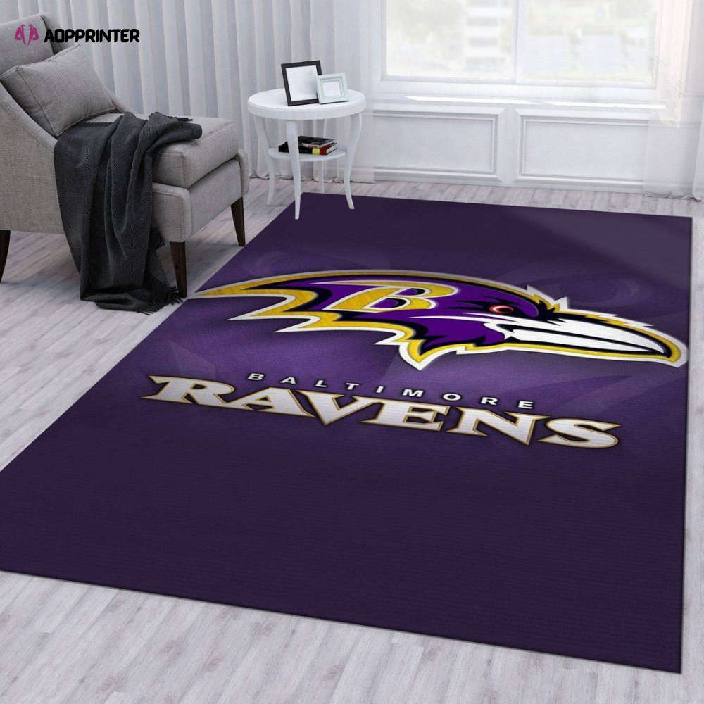 Baltimore Ravens Rug Living Room Floor Decor Fan Gifts Baltimore Ravens Rug Living Room Floor Decor Fan Gifts
