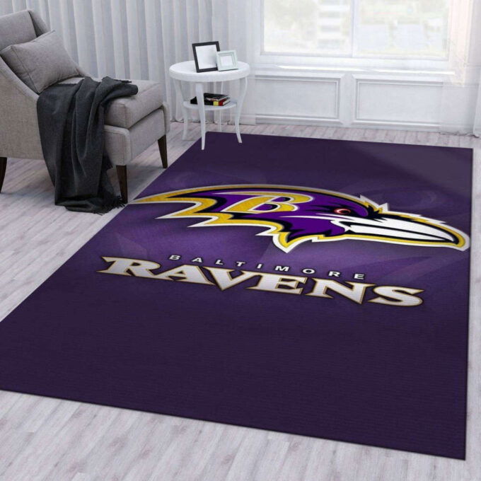 Baltimore Ravens Rug Living Room Floor Decor Fan Gifts
