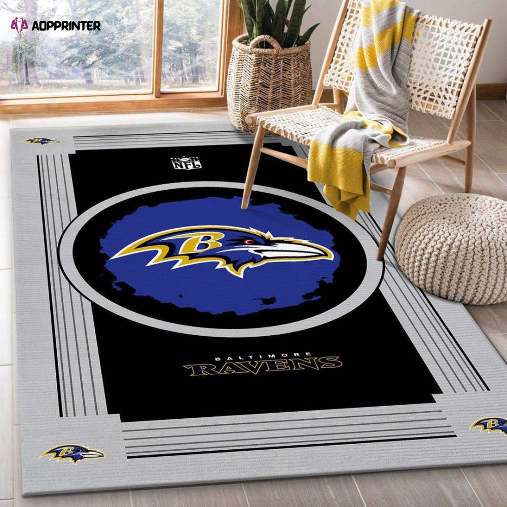Baltimore Ravens Rug Living Room Floor Decor Fan Gifts Baltimore Ravens Rug Living Room Floor Decor Fan Gifts