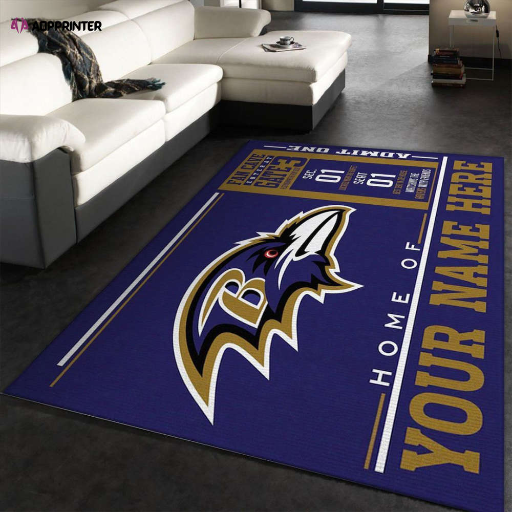 Baltimore Ravens Rug Living Room Floor Decor Fan Gifts Baltimore Ravens Rug Living Room Floor Decor Fan Gifts