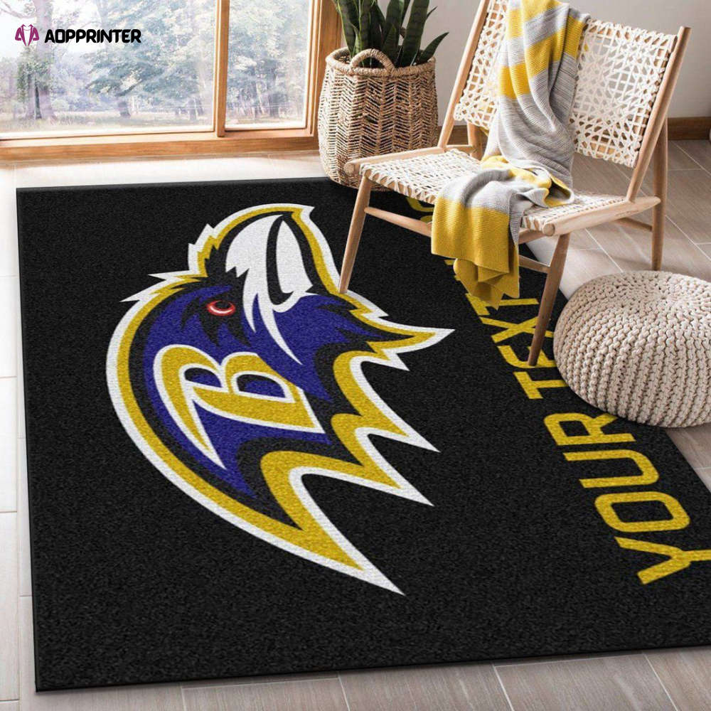 Baltimore Ravens Rug Living Room Floor Decor Fan Gifts Baltimore Ravens Rug Living Room Floor Decor Fan Gifts