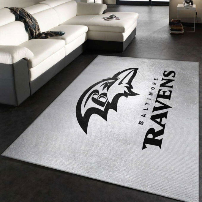 Baltimore Ravens Sil Rug Living Room Floor Decor Fan Gifts