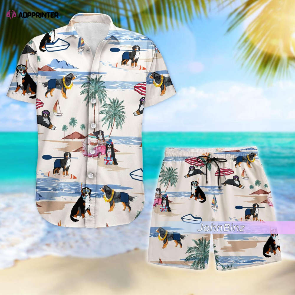 Bernese Mountain Hawaiian Shirt – Dog Lover Button Shirt for Dog Beach – Unisex Sizes S-5XL Bernese Mountain Hawaiian Shirt – Dog Lover Button Shirt for Dog Beach – Unisex Sizes S-5XL