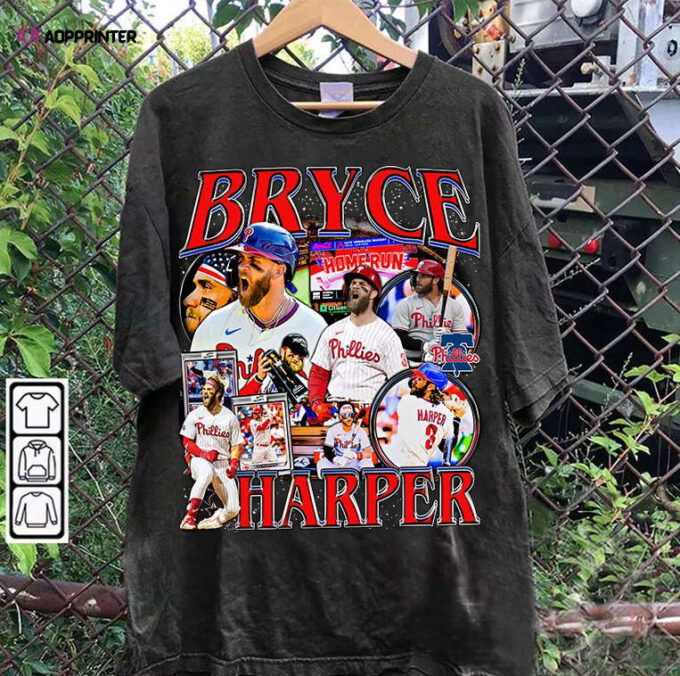 Bryce Harper T-Shirt – Bryce Harper Hoodie – Retro American Baseball Unisex Shirt
