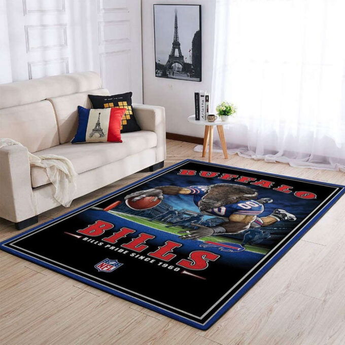 Buffalo Bills Rug Living Room Floor Decor Fan Gifts