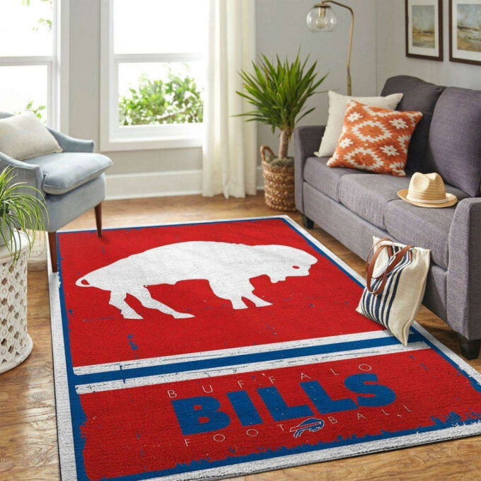 Buffalo Bills Rug Living Room Floor Decor Fan Gifts