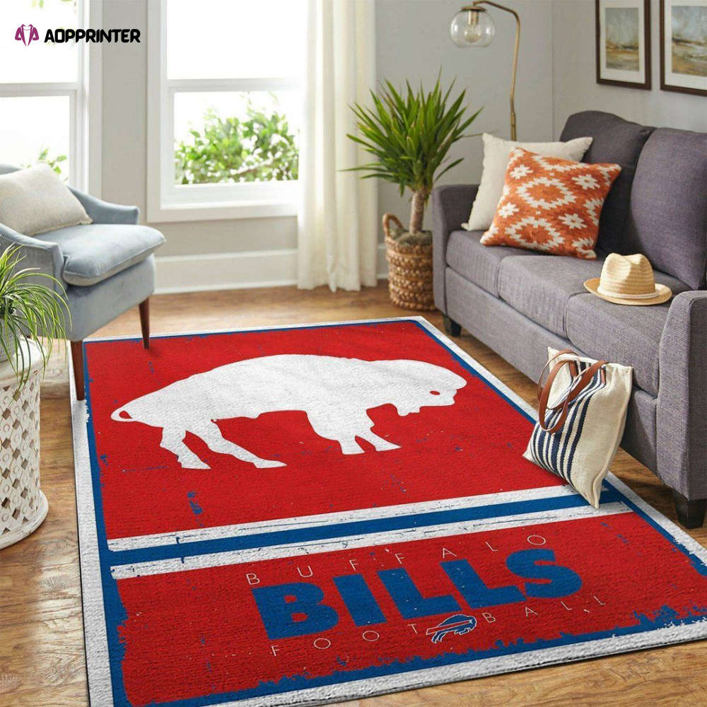 Buffalo Bills Rug Living Room Floor Decor Fan Gifts Buffalo Bills Rug Living Room Floor Decor Fan Gifts