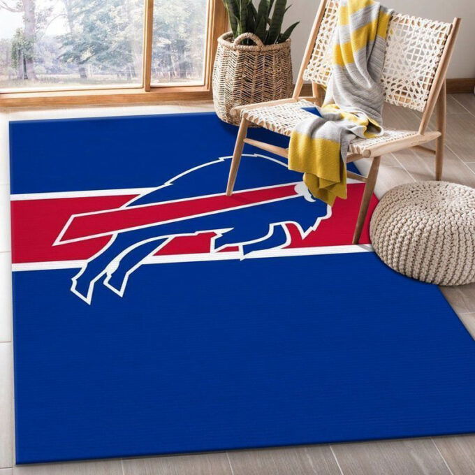 Buffalo Bills Rug Living Room Floor Decor Fan Gifts