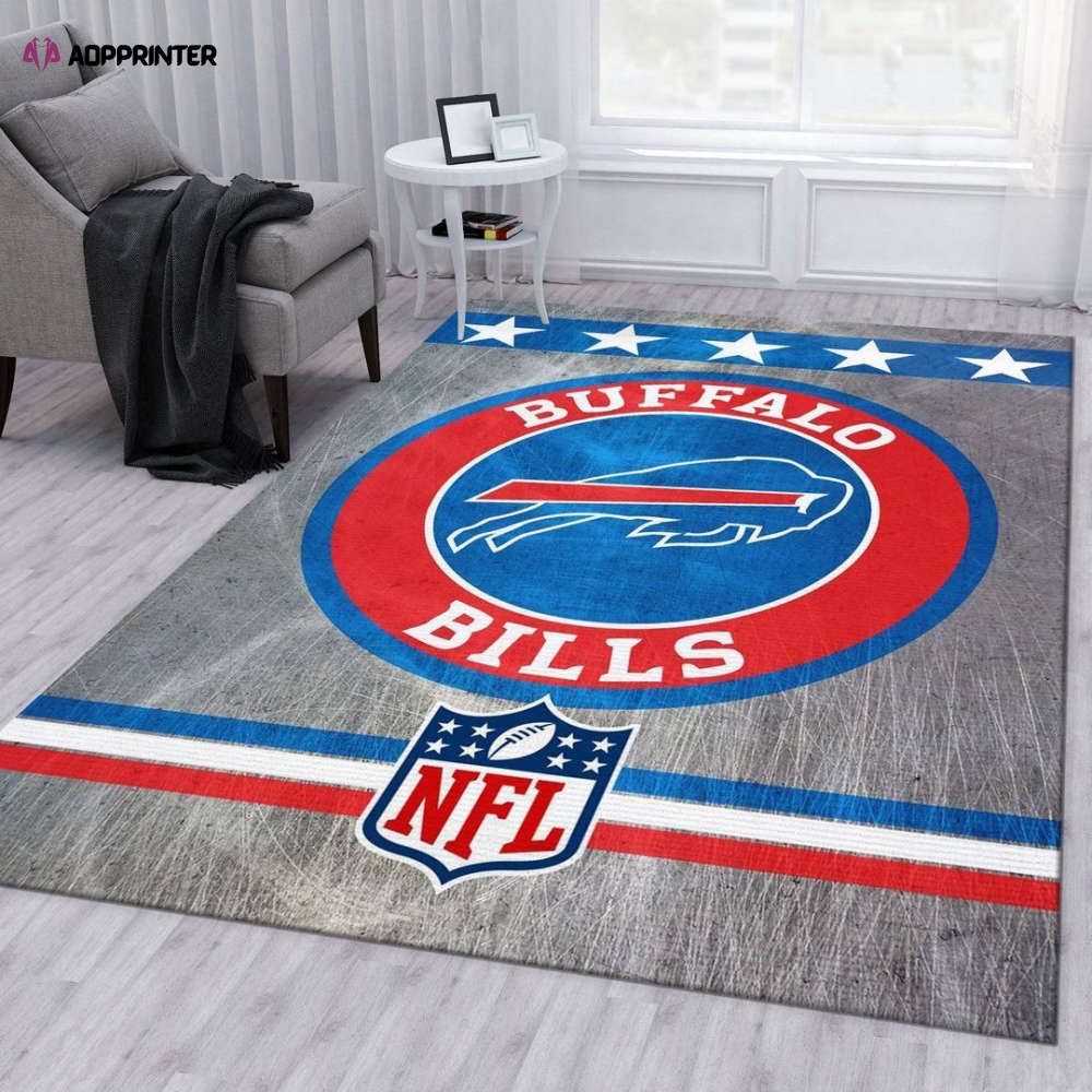 Buffalo Bills Rug Living Room Floor Decor Fan Gifts Buffalo Bills Rug Living Room Floor Decor Fan Gifts