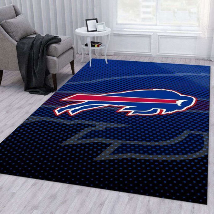 Buffalo Bills Rug Living Room Floor Decor Fan Gifts