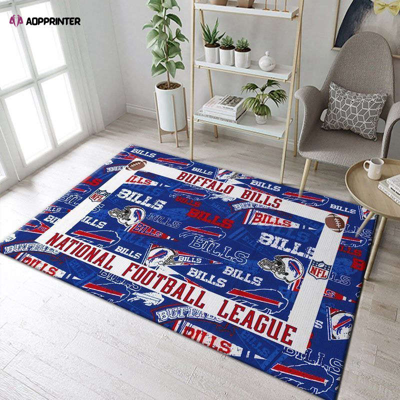 Buffalo Bills Rug Living Room Floor Decor Fan Gifts Buffalo Bills Rug Living Room Floor Decor Fan Gifts