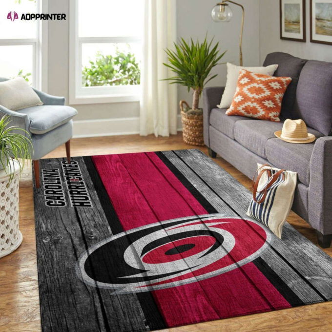 Carolina Hurricanes Rug Living Room Floor Decor Fan Gifts