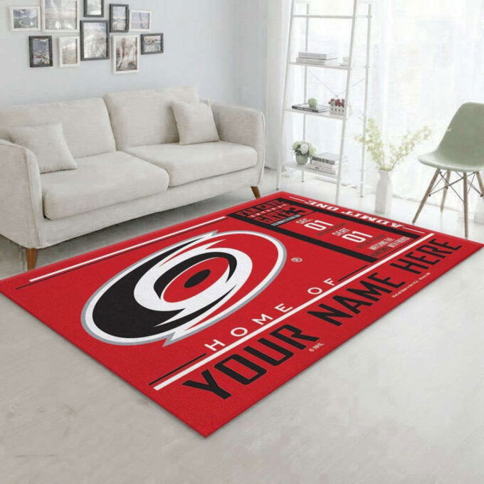 Carolina Hurricanes Rug Living Room Floor Decor Fan Gifts
