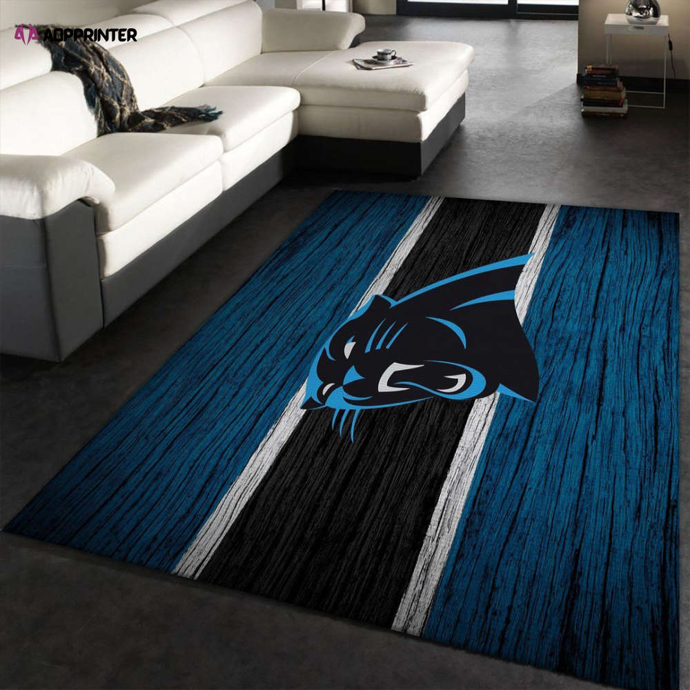 Carolina Panthers Rug Living Room Floor Decor Fan Gifts Carolina Panthers Rug Living Room Floor Decor Fan Gifts