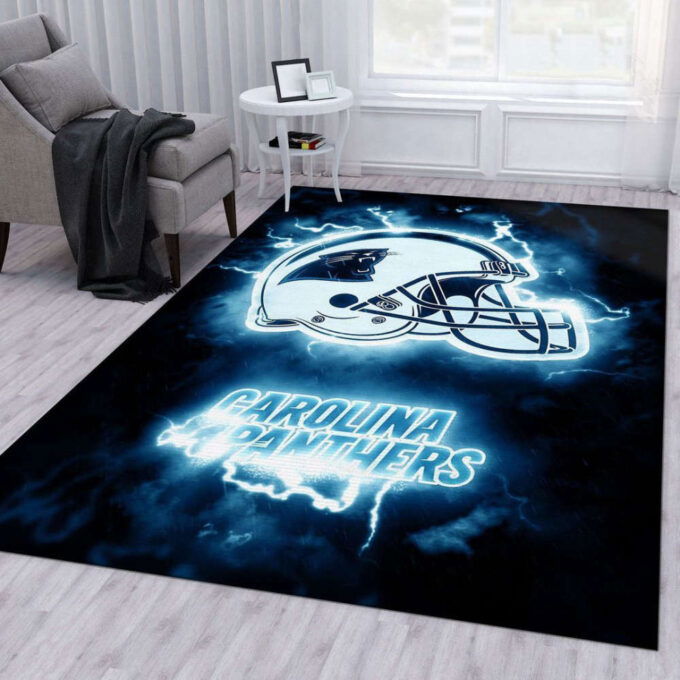 Carolina Panthers Rug Living Room Floor Decor Fan Gifts