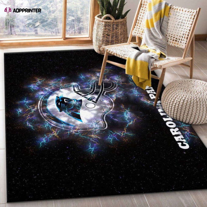 Carolina Panthers Rug Living Room Floor Decor Fan Gifts