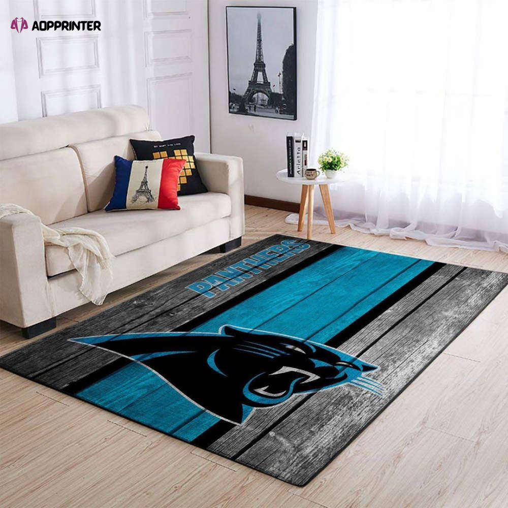 Carolina Panthers Rug Living Room Floor Decor Fan Gifts Carolina Panthers Rug Living Room Floor Decor Fan Gifts