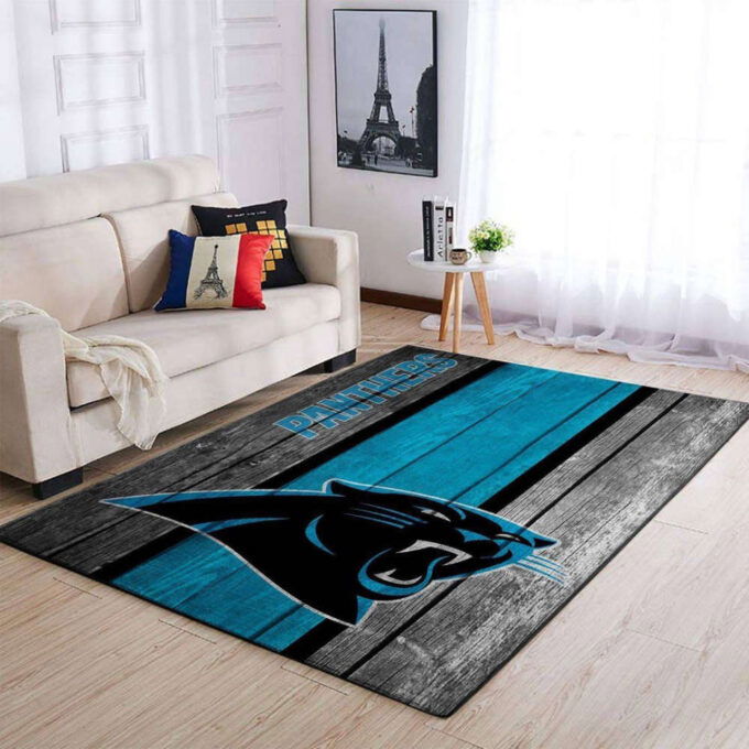 Carolina Panthers Rug Living Room Floor Decor Fan Gifts