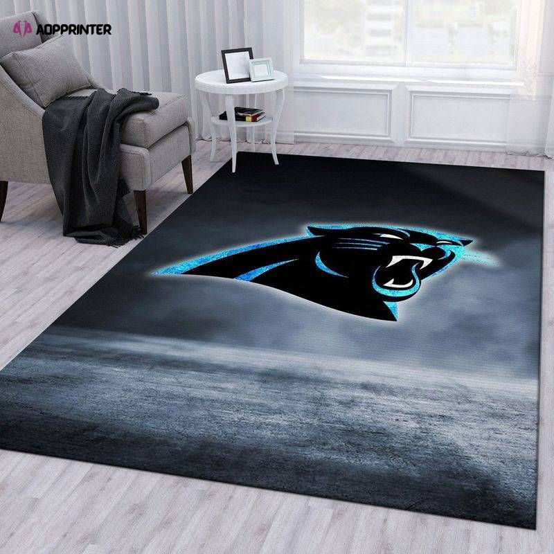 Carolina Panthers Rug Living Room Floor Decor Fan Gifts Carolina Panthers Rug Living Room Floor Decor Fan Gifts