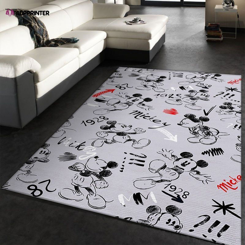 Celebrating 90 Years Of Mickey Mouse Rug Living Room Floor Decor Fan Gifts Celebrating 90 Years Of Mickey Mouse Rug Living Room Floor Decor Fan Gifts