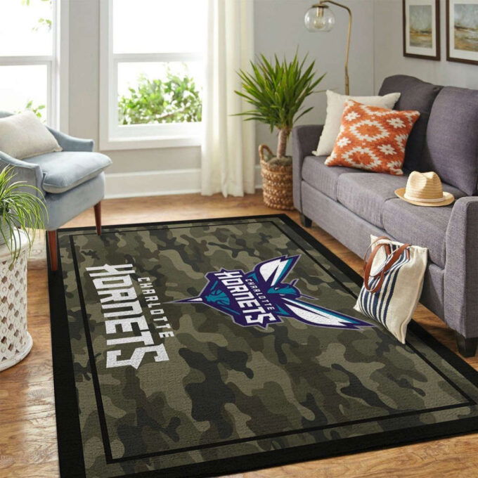 Charlotte Hornets Rug Living Room Floor Decor Fan Gifts