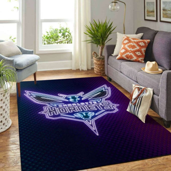 Charlotte Hornets Rug Living Room Floor Decor Fan Gifts