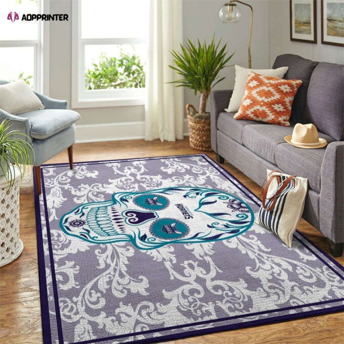 Charlotte Hornets Rug Living Room Floor Decor Fan Gifts