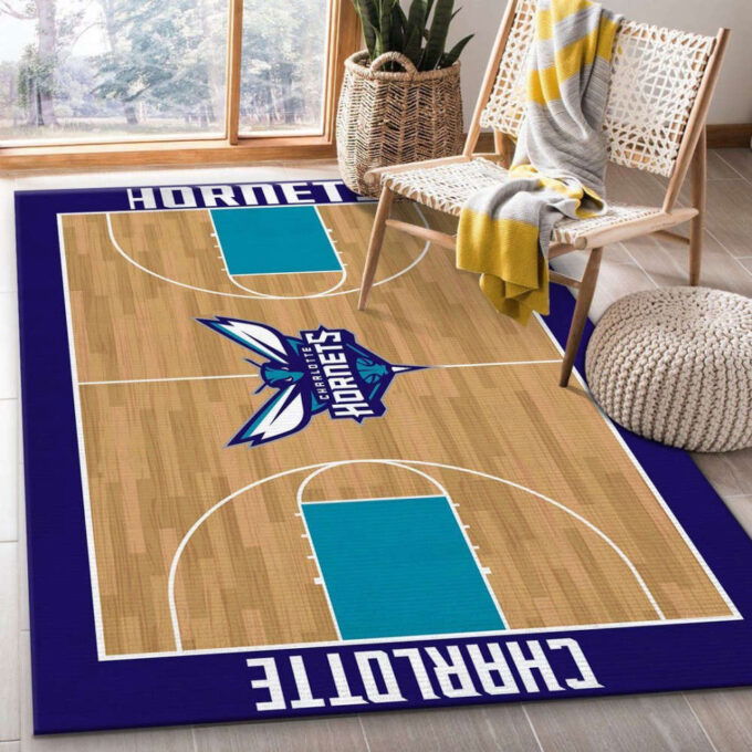 Charlotte Hornets Rug Living Room Floor Decor Fan Gifts
