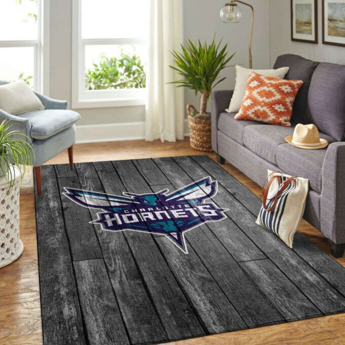 Charlotte Hornets Rug Living Room Floor Decor Fan Gifts