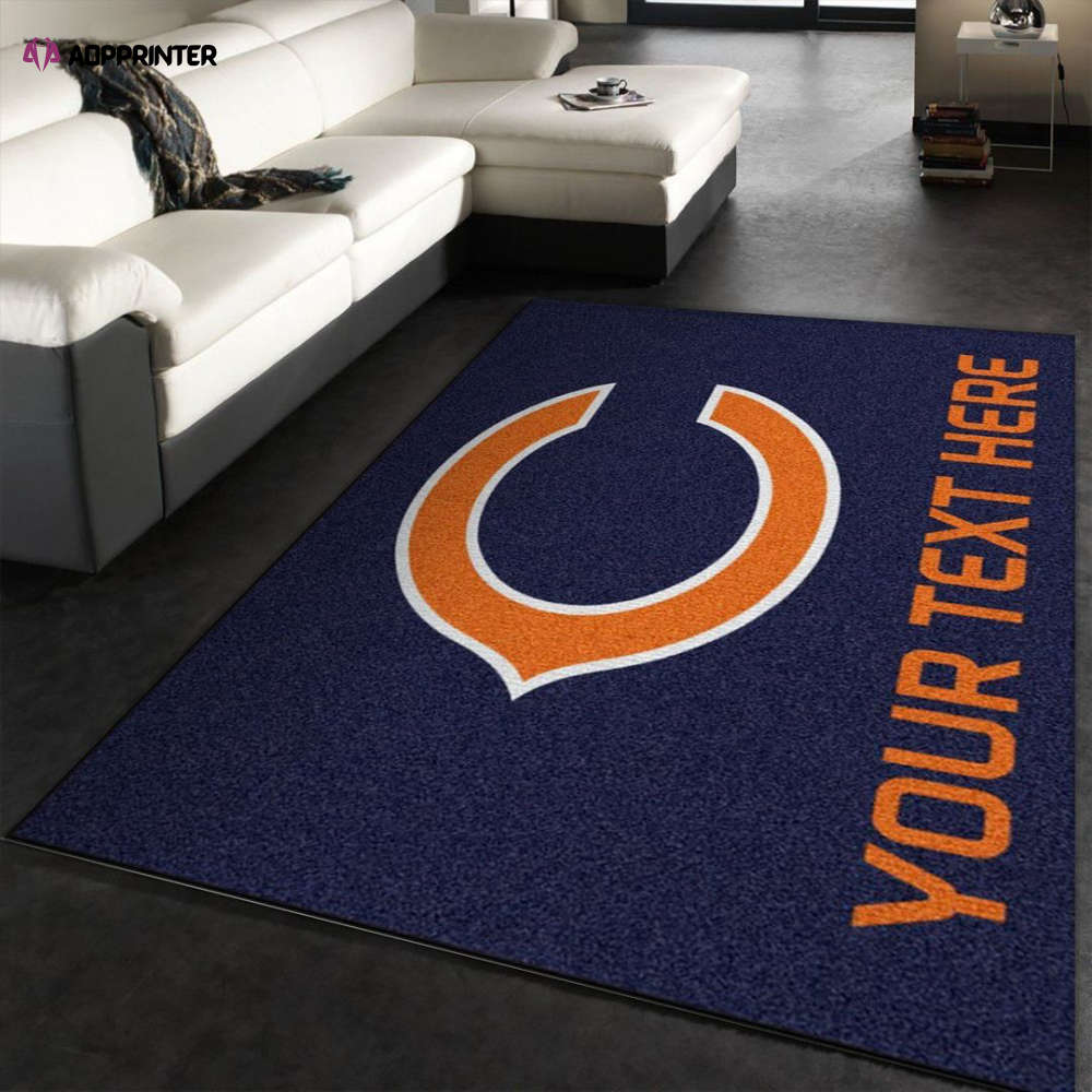 Chicago Bears Rug Living Room Floor Decor Fan Gifts Chicago Bears Rug Living Room Floor Decor Fan Gifts