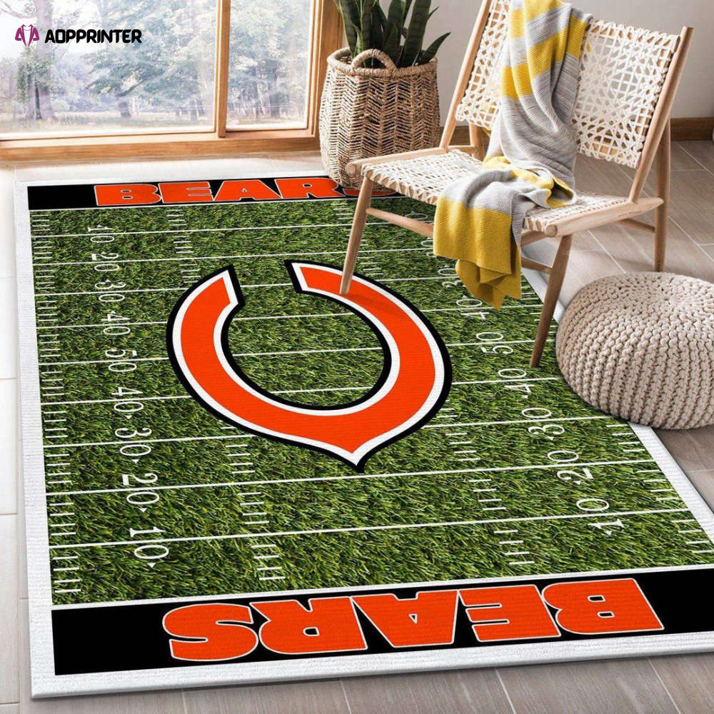 Chicago Bears Rug Living Room Floor Decor Fan Gifts Chicago Bears Rug Living Room Floor Decor Fan Gifts