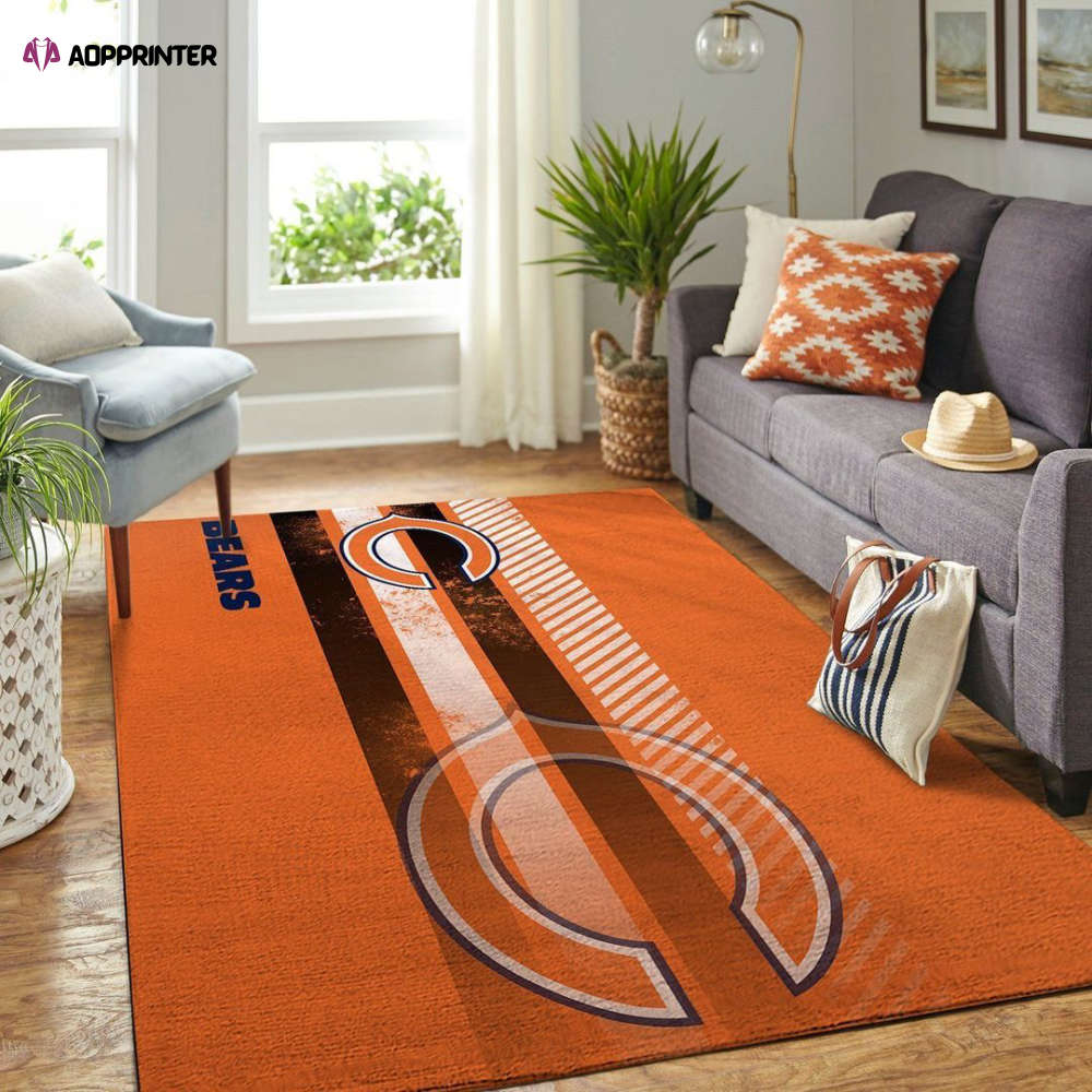 Chicago Bears Rug Living Room Floor Decor Fan Gifts Chicago Bears Rug Living Room Floor Decor Fan Gifts