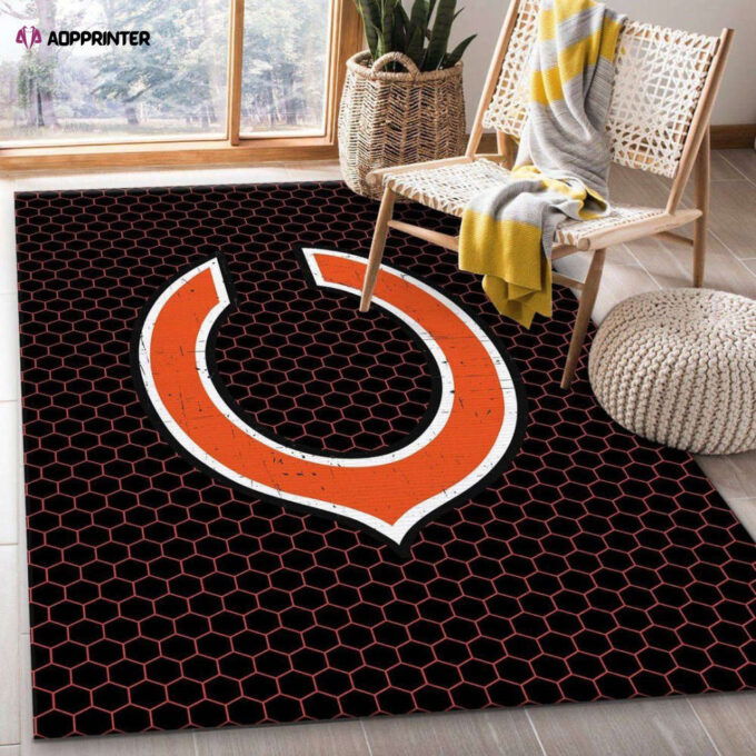 Chicago Bears Rug Living Room Floor Decor Fan Gifts