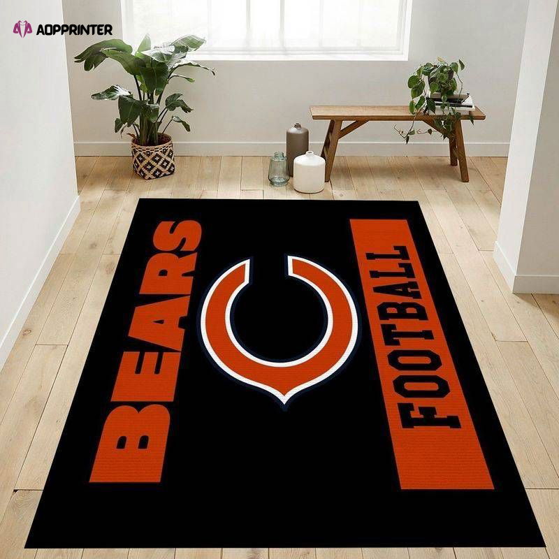 Chicago Bears Rug Living Room Floor Decor Fan Gifts Chicago Bears Rug Living Room Floor Decor Fan Gifts