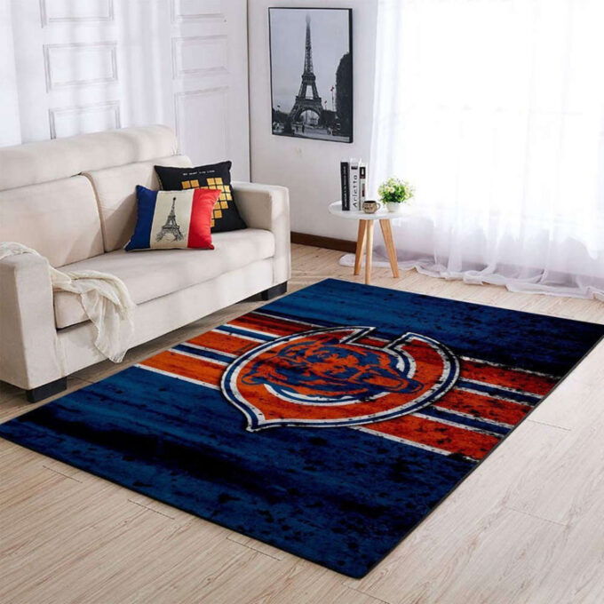 Chicago Bears Rug Living Room Floor Decor Fan Gifts